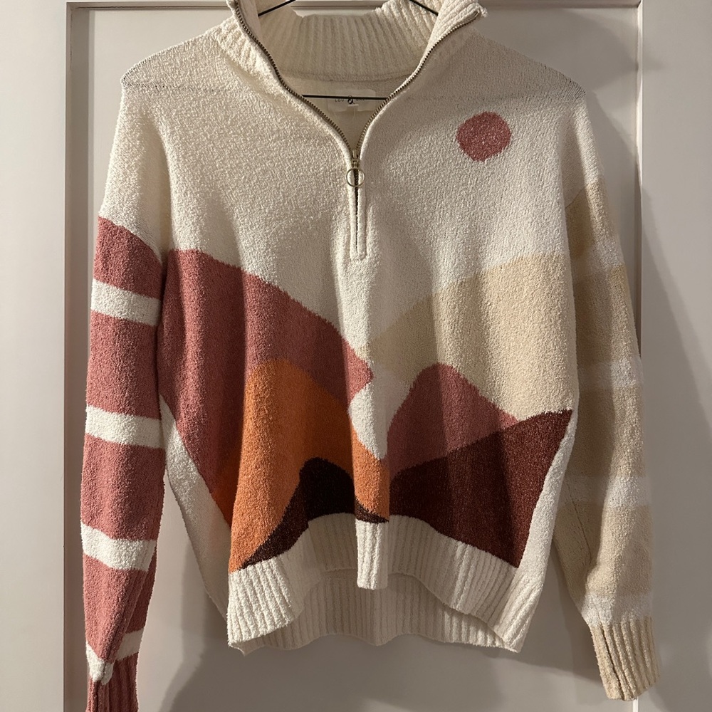 Colorful Abstract Pattern Women's Sweater